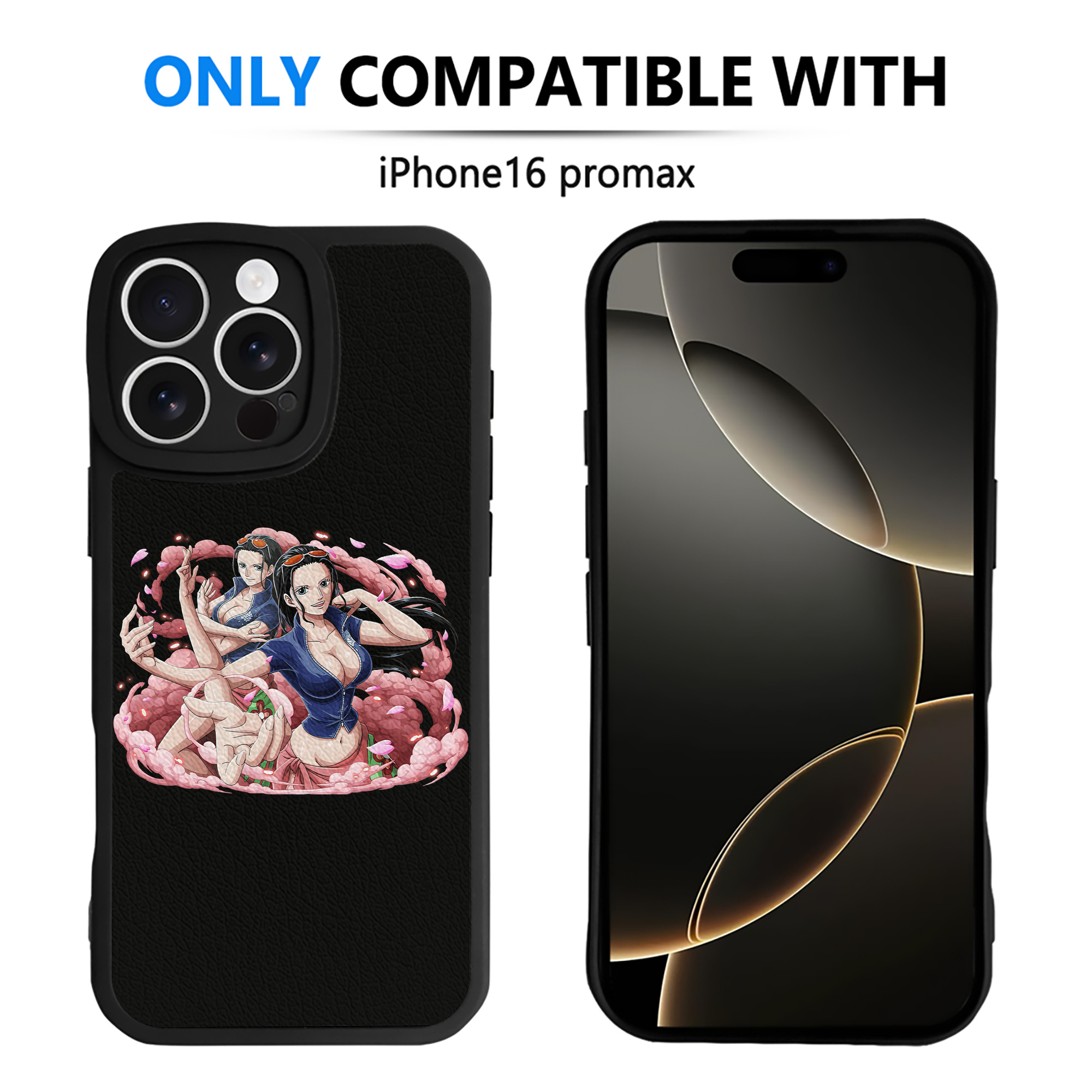 （画像用） ワンピース ニコ・ロビン ONE PIECE Nico Robin 【iPhone 16シリーズ対応】シリコンスマホケース（レザー調） 材質：シリコン